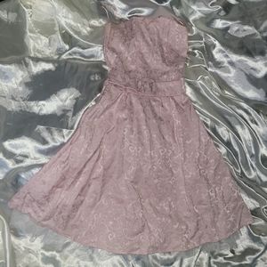 Vintage Retro Pink 90s 1990s Barbie Fairy Coquette Midi Semi Formal Dress